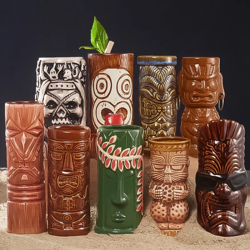 Wine Beer Type - 60 Type Hawaiian Tiki Mug Ceramic