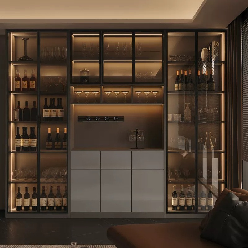Wine & Beer Unlimited Spirits Photos - Light luxury Italian dining side wine