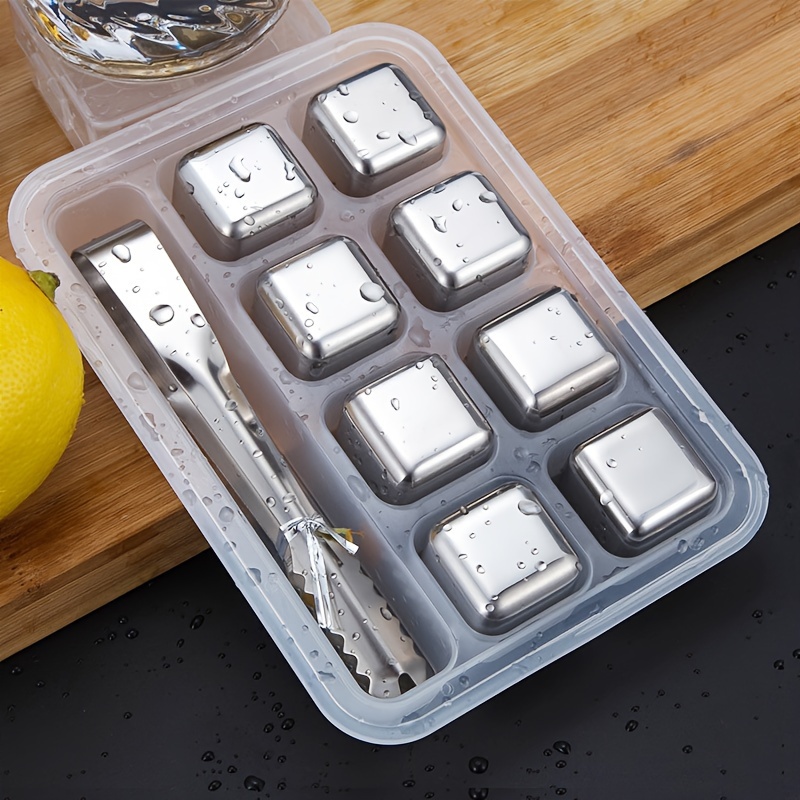 Wine Beer Refrigerator - Whiskey Chilling Stones Stainless Steel Reusable