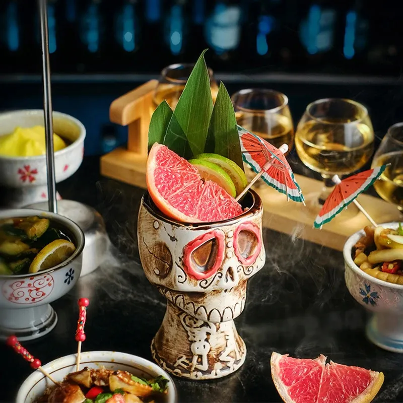 Wine Beer Mix - 480ml Halloween Party Skull Cocktail Glass