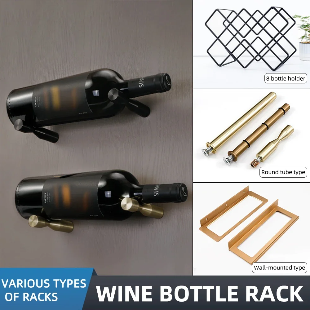 Wine Rack Wall Mount - Aluminum Alloy Wine Rack,Wine Bottle Display