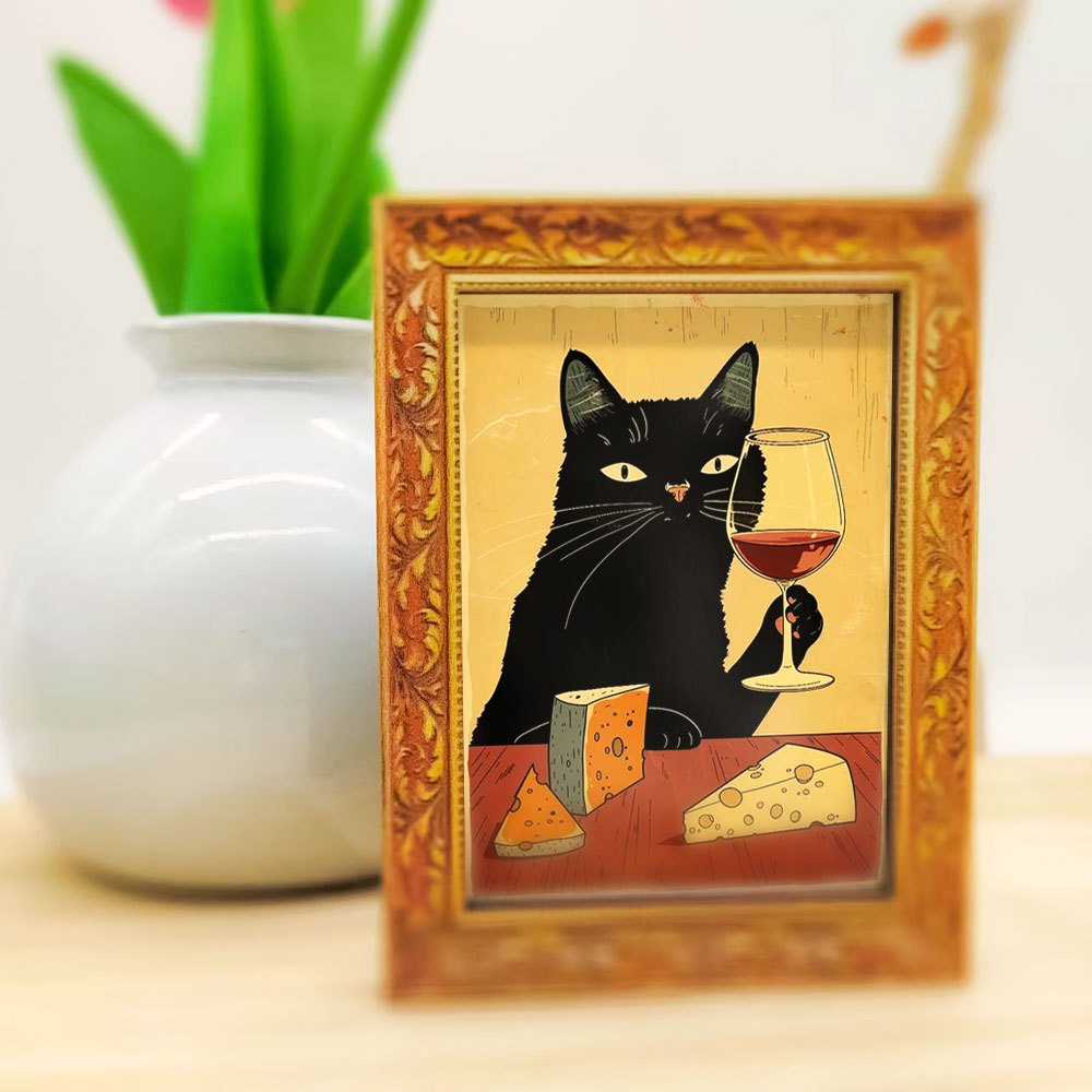 1 elegant black cat fridge mag - Wine Beer Refrigerator ulasan dan harga