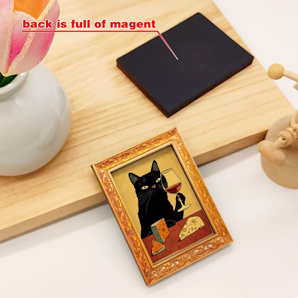 1 elegant black cat fridge mag - Wine Beer Refrigerator ulasan dan harga