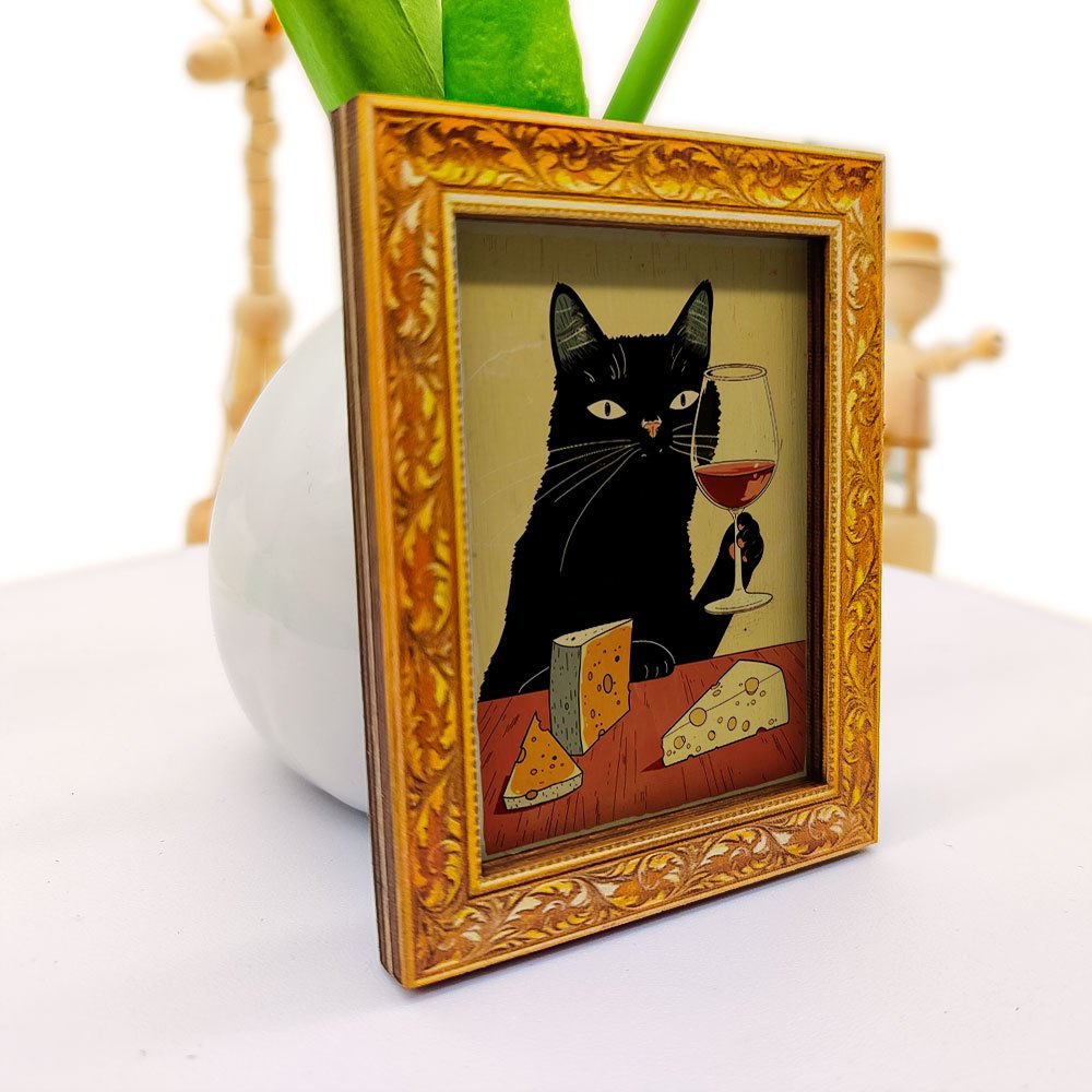 1 elegant black cat fridge mag - Wine Beer Refrigerator ulasan dan harga