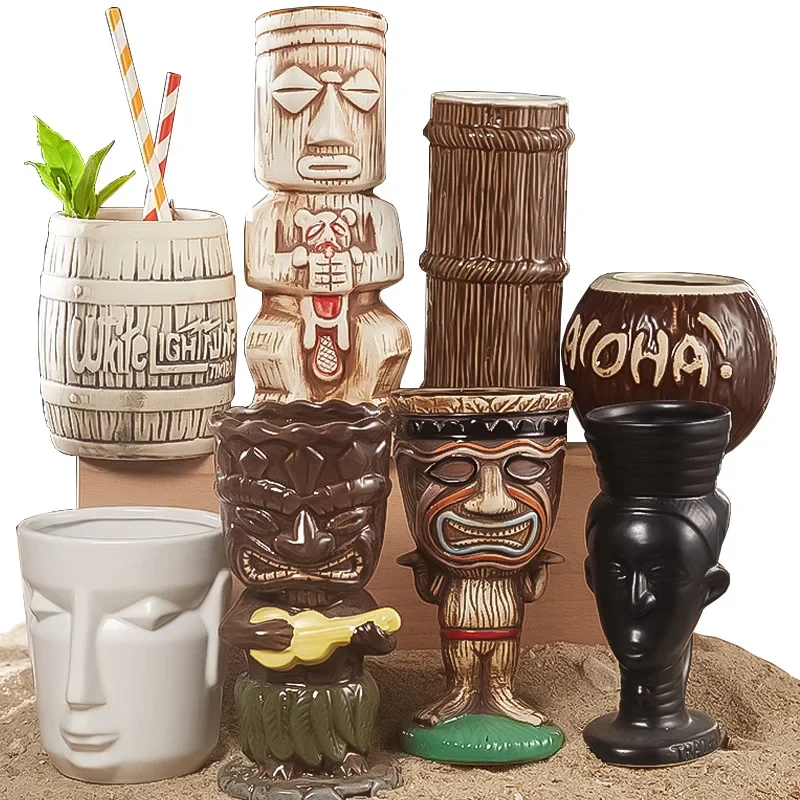 60 Type Hawaiian Tiki Mug Cera - Wine Beer Type ulasan dan harga