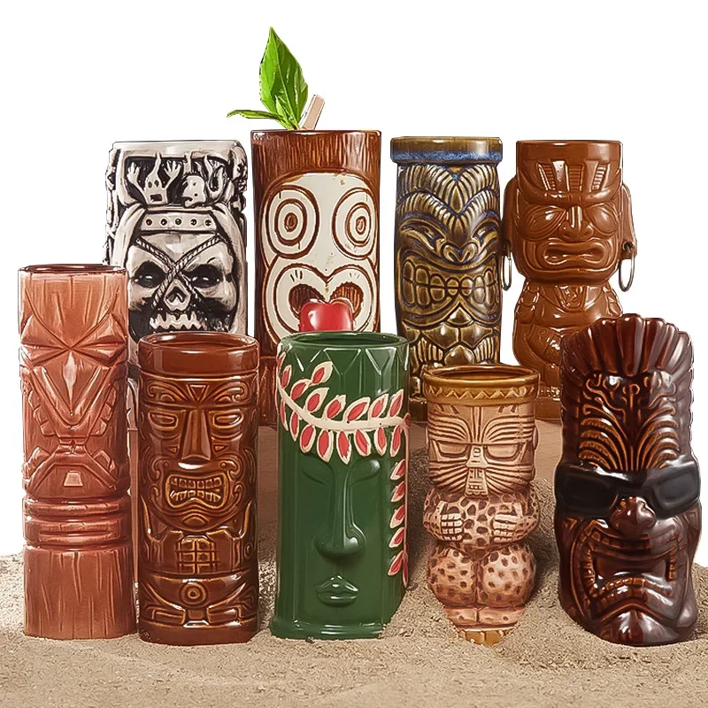 60 Type Hawaiian Tiki Mug Cera - Wine Beer Type ulasan dan harga