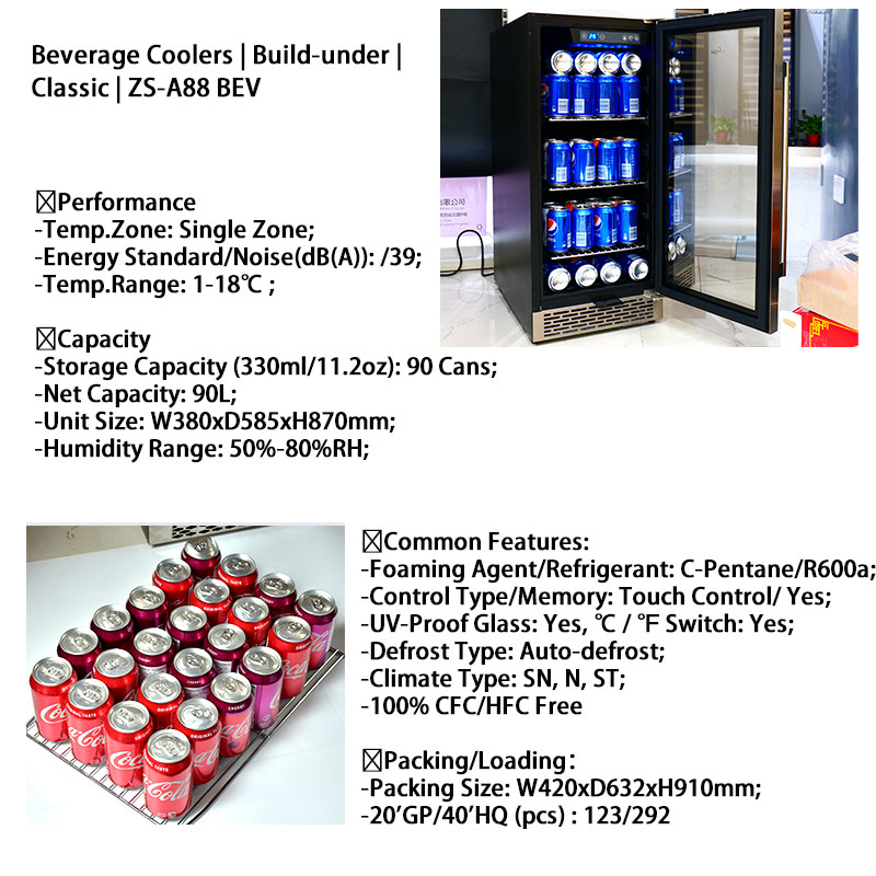 Oem Small Drink Bar Fridge Cus - Wine Beer Fridge Dual Zone ulasan dan harga