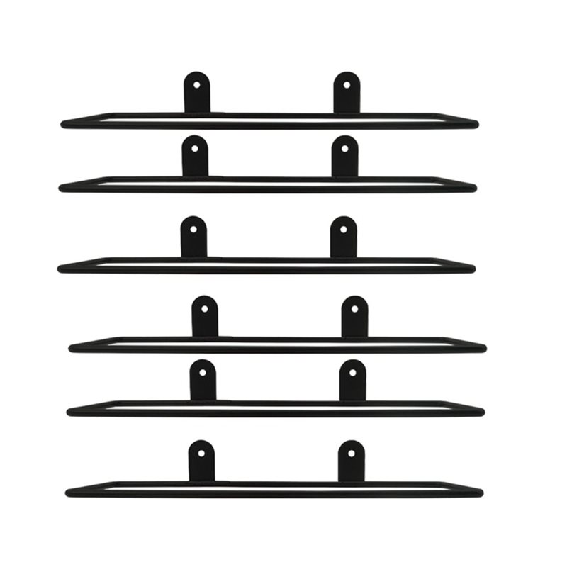AB66-6 Pcs Wall Mounted Wine R - Wine Rack Wall Mount ulasan dan harga