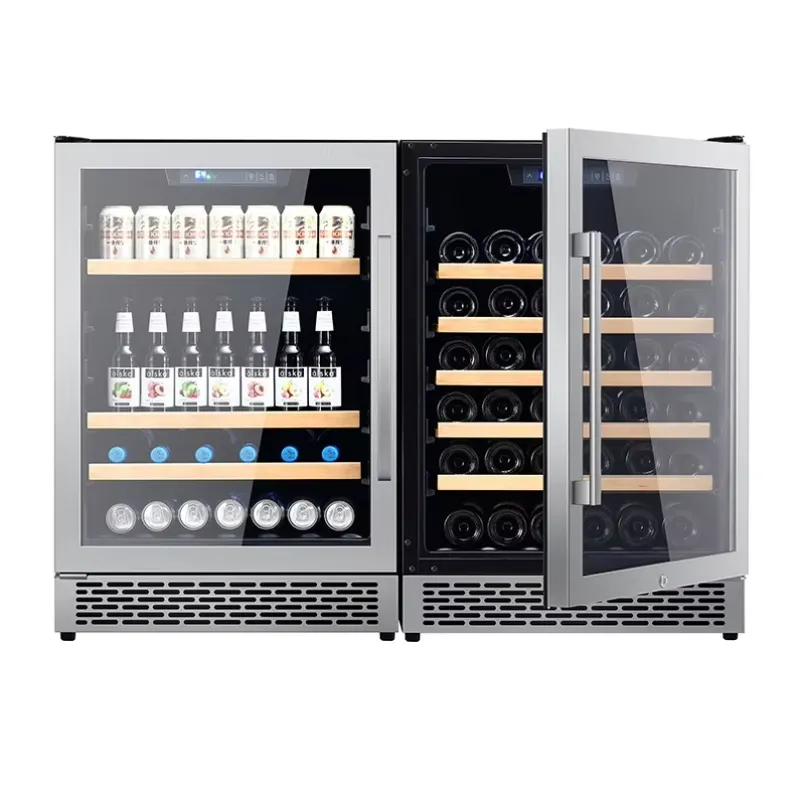 48 Bottle Wine Fridge Dual Gla - Wine Beer Fridge Dual Zone ulasan dan harga