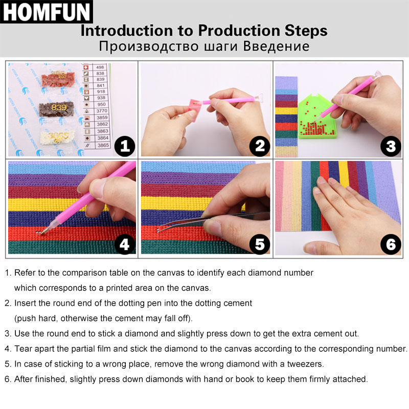 HOMFUN Diamond Painting Cross  - Beer Wine Up ulasan dan harga