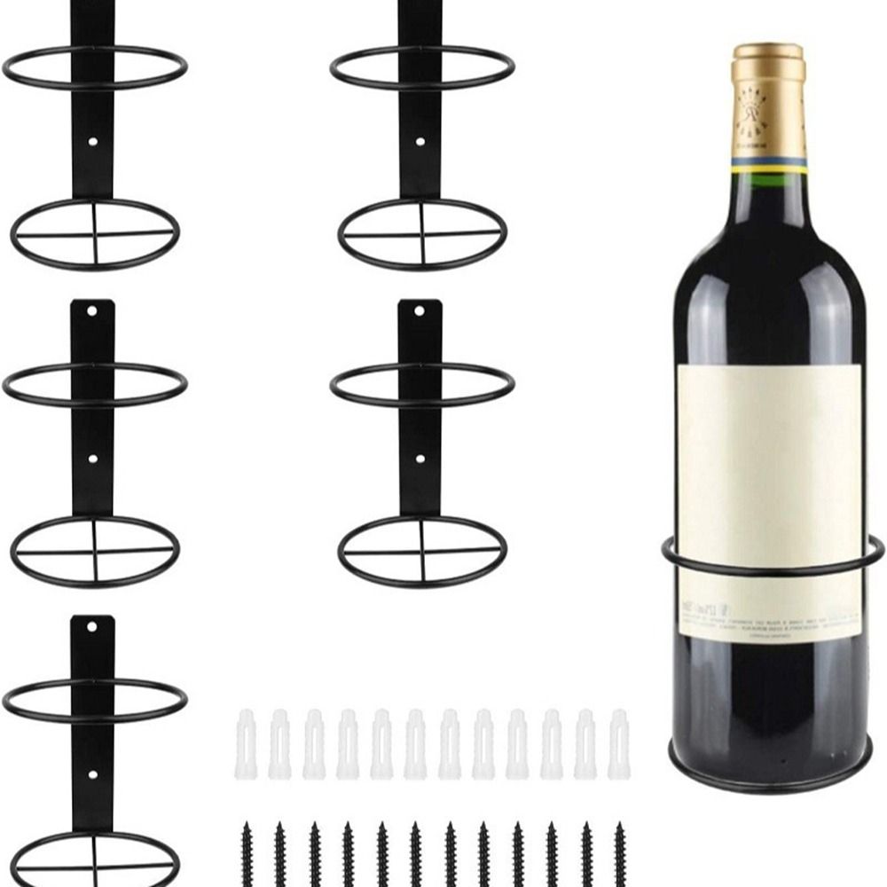 Iron Wall Mounted Wine Bottle  - Wine Rack Wall Mount ulasan dan harga