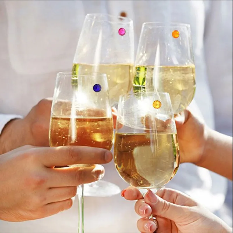 Magnet Crystal Wine Charms Dec - Wine Beer Refrigerator ulasan dan harga