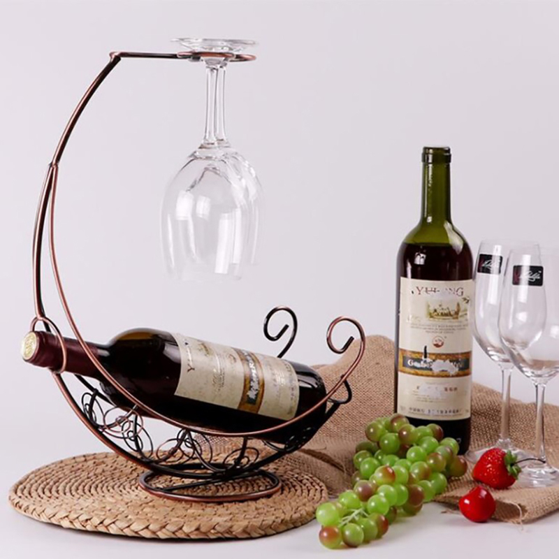 ●Creative Metal Wine Rack Hang - Wine Rack Wall Mount ulasan dan harga