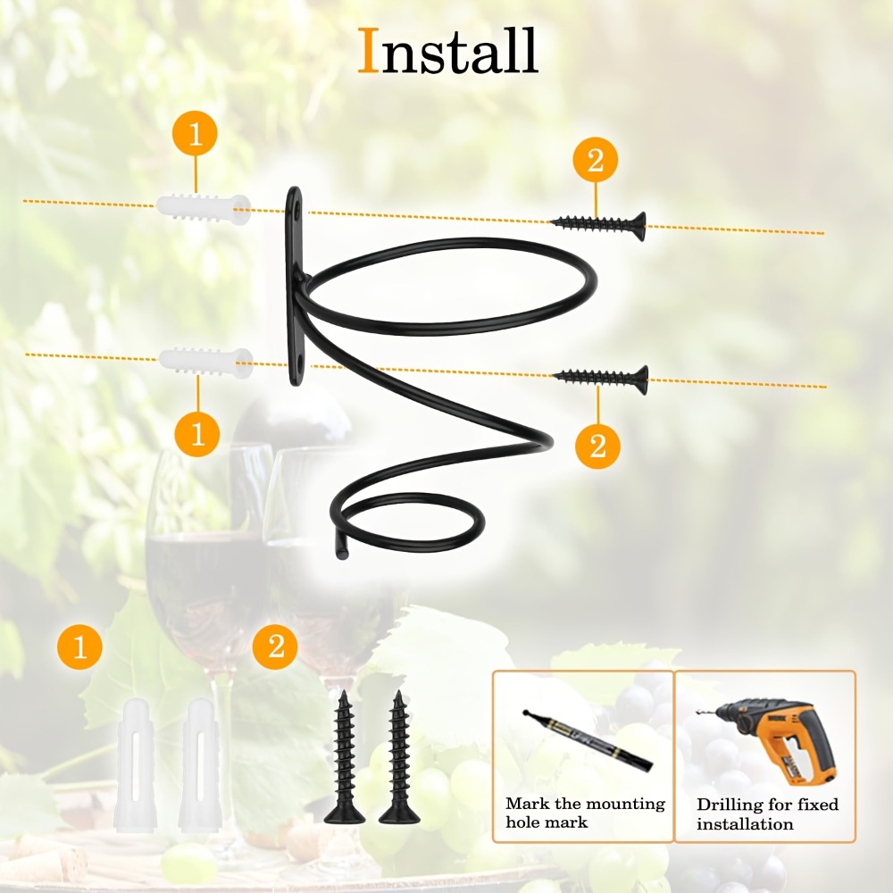 1PC Minimalist single-bottle w - Wine Rack Wall Mount ulasan dan harga