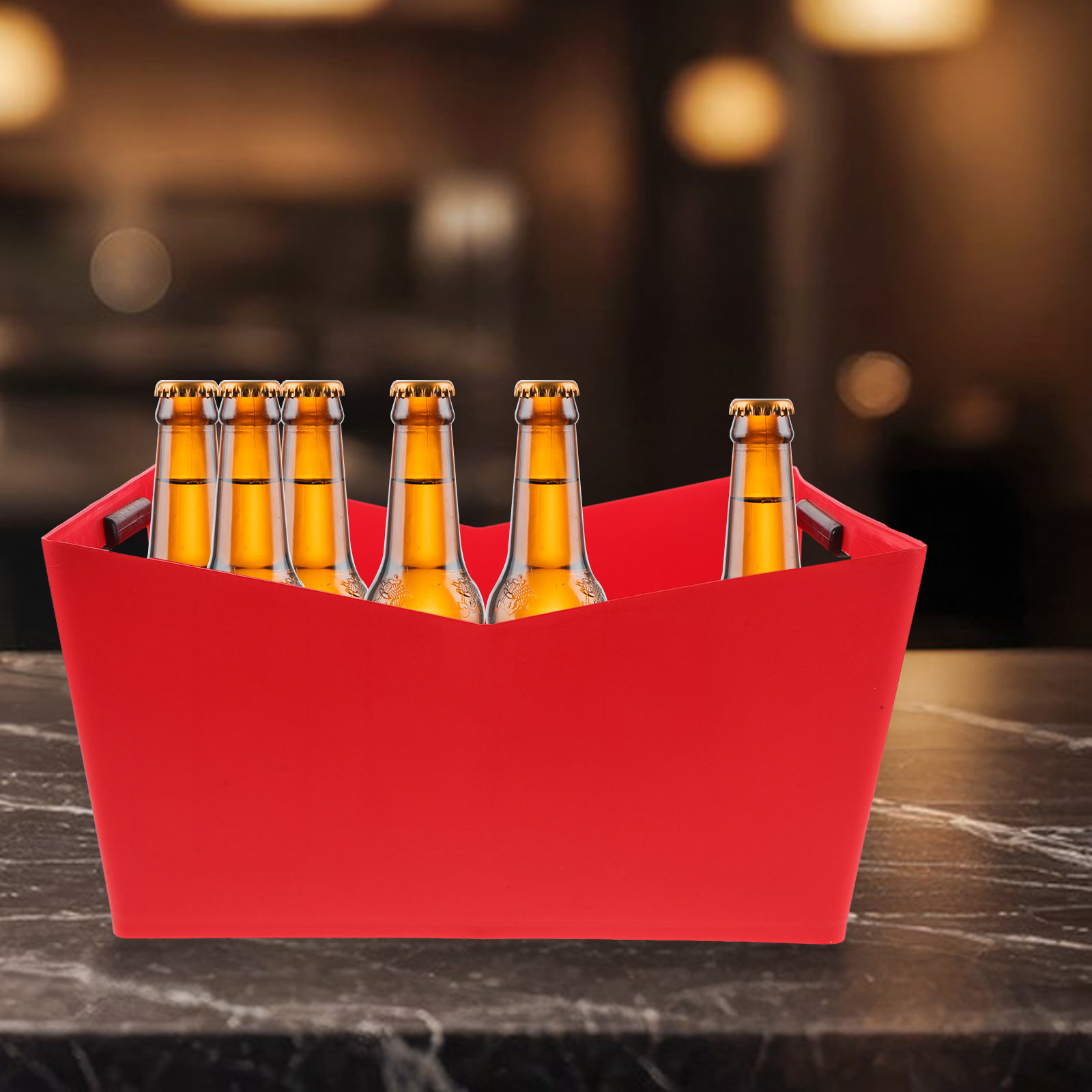 Plastic Ice Cube Bucket V Type - Wine Beer Type ulasan dan harga