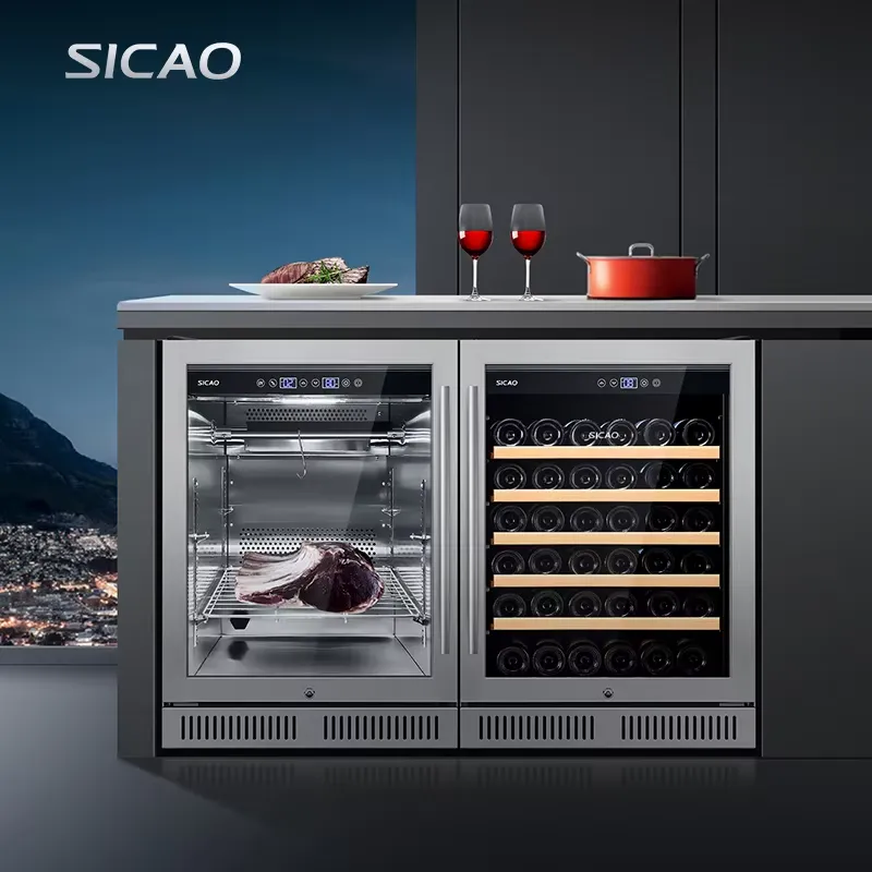 Under Counter Dry Age Fridge W - Wine Beer Fridge Dual Zone ulasan dan harga
