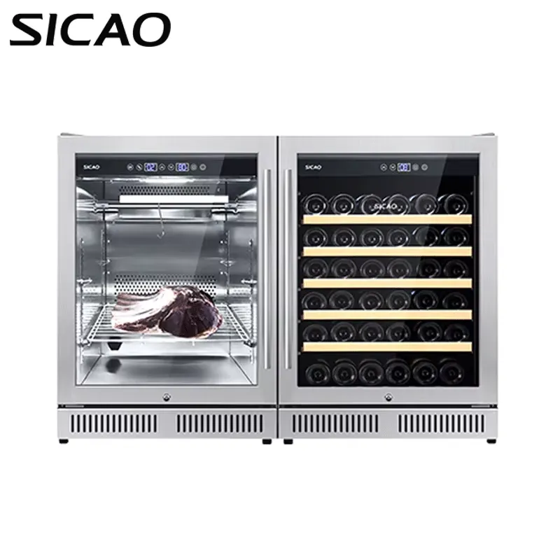 Under Counter Dry Age Fridge W - Wine Beer Fridge Dual Zone ulasan dan harga