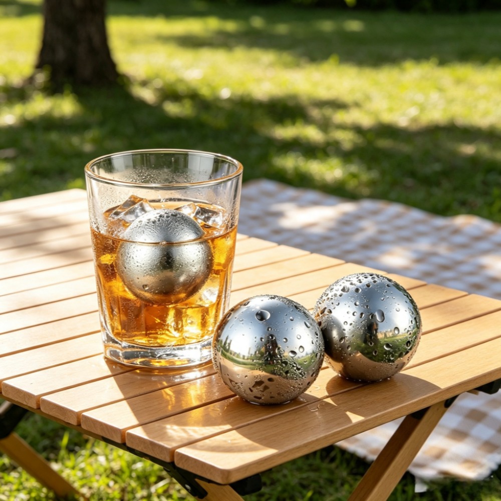 Reusable Ice Cubes & Metal Chi - Wine Beer Refrigerator ulasan dan harga