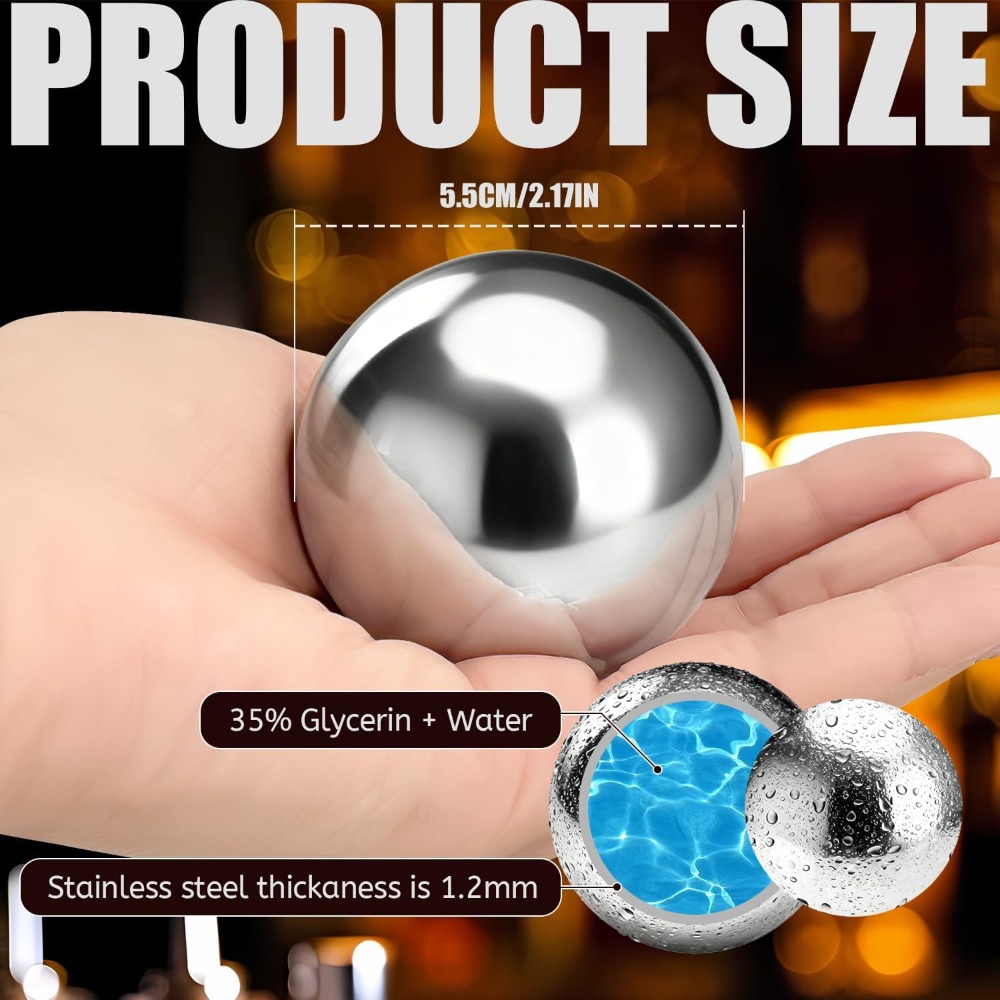 Reusable Ice Cubes & Metal Chi - Wine Beer Refrigerator ulasan dan harga