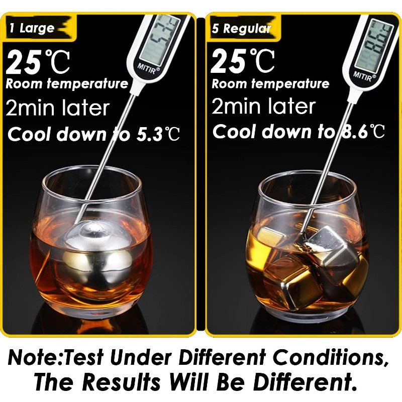 Reusable Ice Cubes & Metal Chi - Wine Beer Refrigerator ulasan dan harga