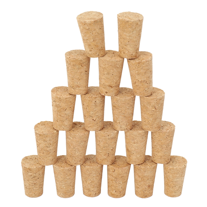 20Pcs/Lot Natural Wood Corks W - Wine Beer Type ulasan dan harga