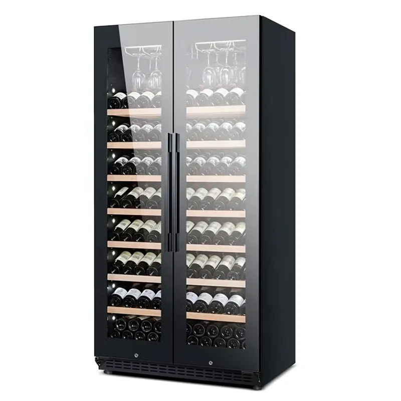 735L Large Capacity Wine Fridg - Wine Beer Fridge Dual Zone ulasan dan harga