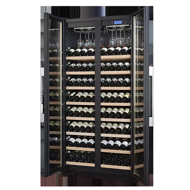 735L Large Capacity Wine Fridg - Wine Beer Fridge Dual Zone ulasan dan harga