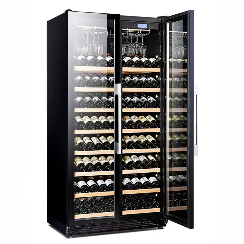735L Large Capacity Wine Fridg - Wine Beer Fridge Dual Zone ulasan dan harga