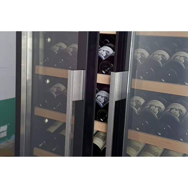 735L Large Capacity Wine Fridg - Wine Beer Fridge Dual Zone ulasan dan harga